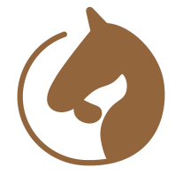 Logo von Animalis Vital - Sofie Strohhäusl. Braun Pferdekopf und Hundekopf